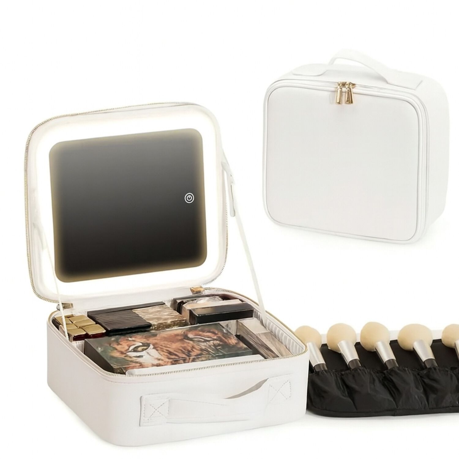 Cosmetiquero Maletin Con Espejo Led Y Divisiones Ajustables image number 0.0