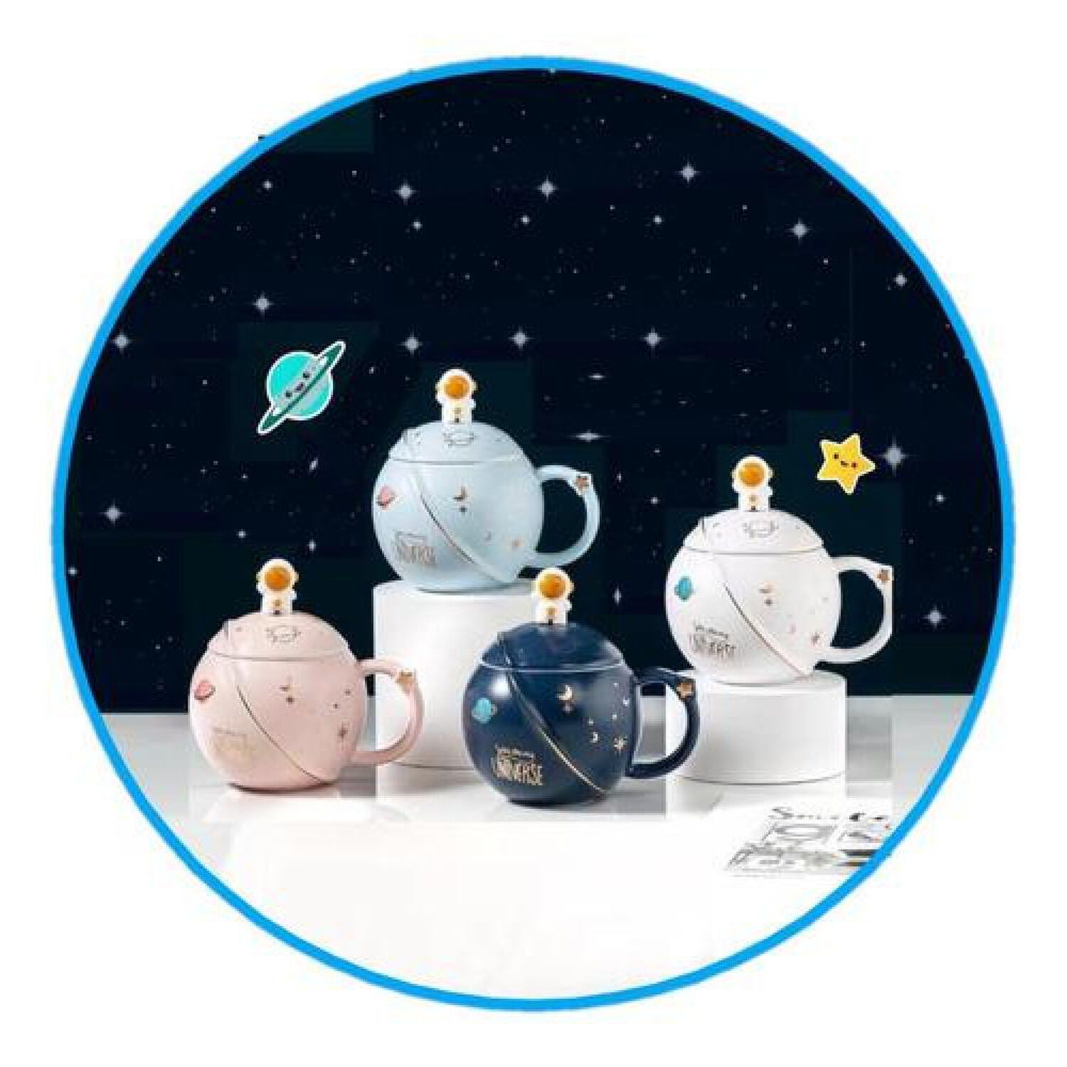 Taz&oacute;n Astronauta Space Walk Galaxy Kawaii image number 0.0