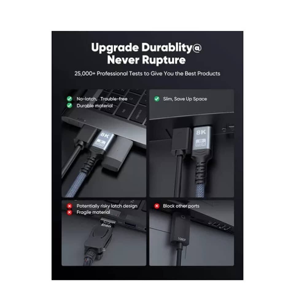 Cable Display Port 1.4 Macho (8k 60hz/4k 144hz) 3 Metros image number 2.0