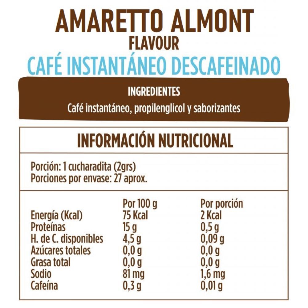 Caf&eacute; Beanies Liofilizado Descafeinado Amaretto Almond image number 3.0