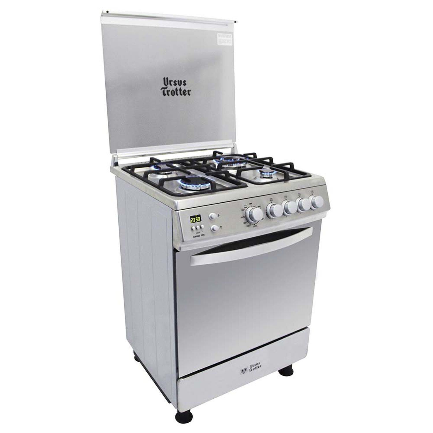 Cocina A Gas Ursus Trotter UT EURO60 PR / 4 Quemadores image number 0.0