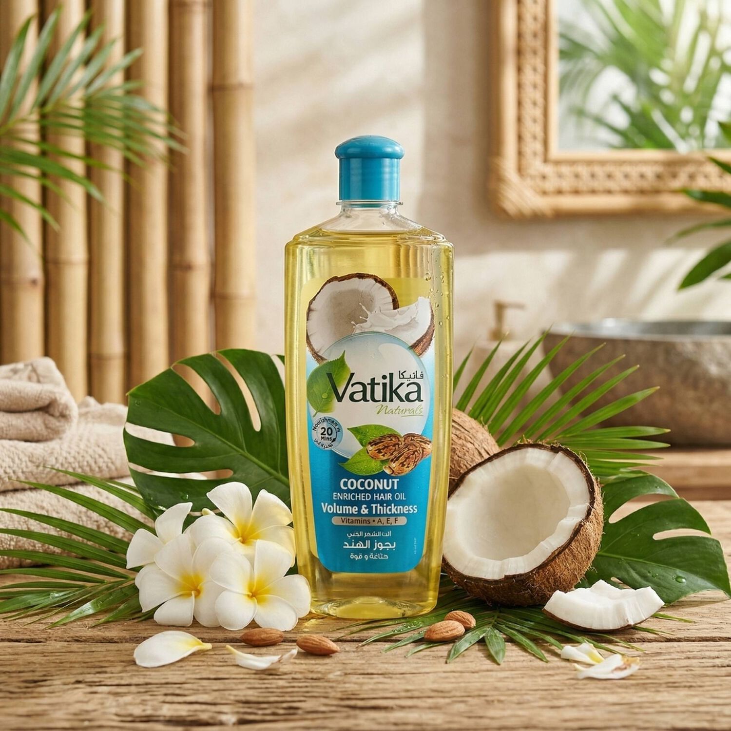 Vatika Aceite Capilar Coconut 300 Ml image number 1.0
