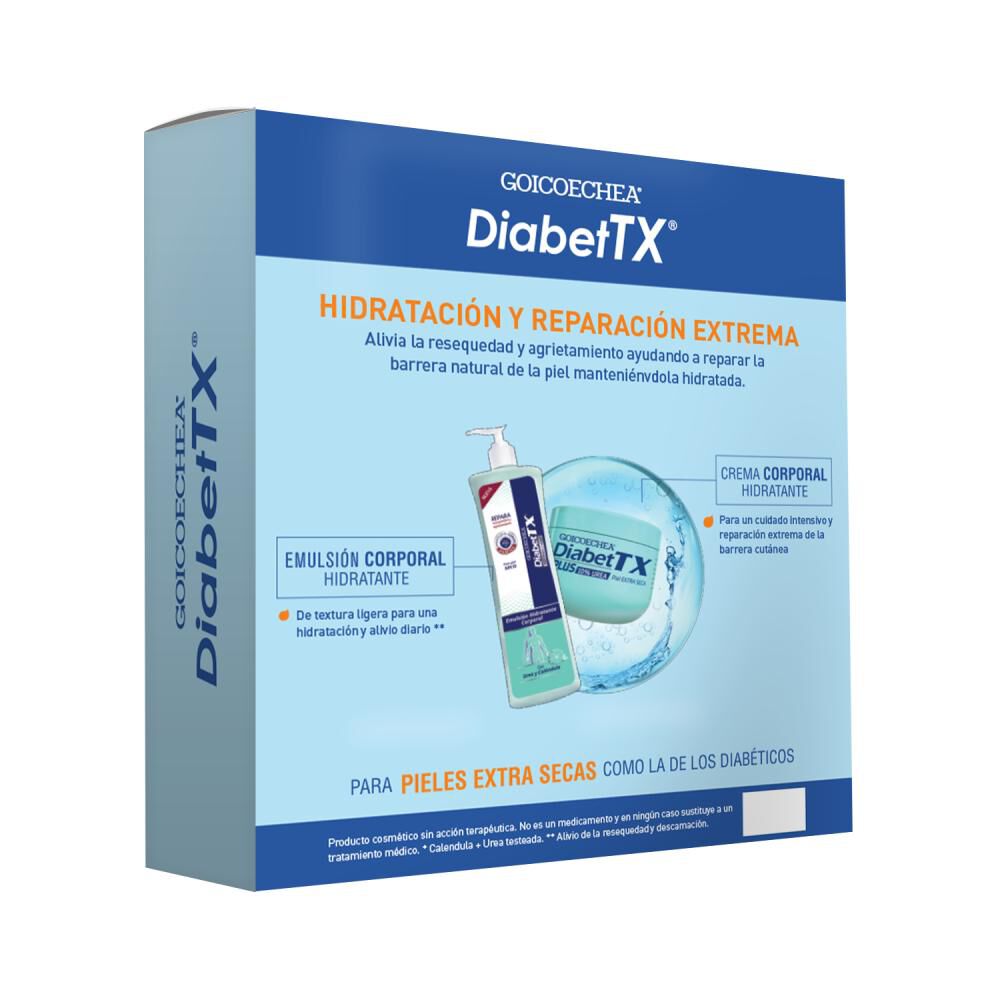 Set De Tratamiento Diabet Tx Plus Urea 10% X 250g + Diabet Tx Crema Para Manos  Codos X 50 Ml image number 1.0