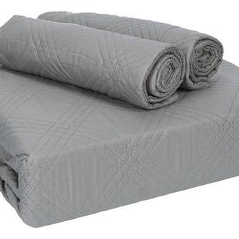 Quilt Andes Liso Gris 1.5 Plazas image number 4.0