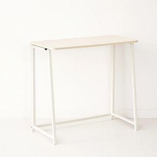 Escritorio Flex Compacto Mdf - Natural Blanca