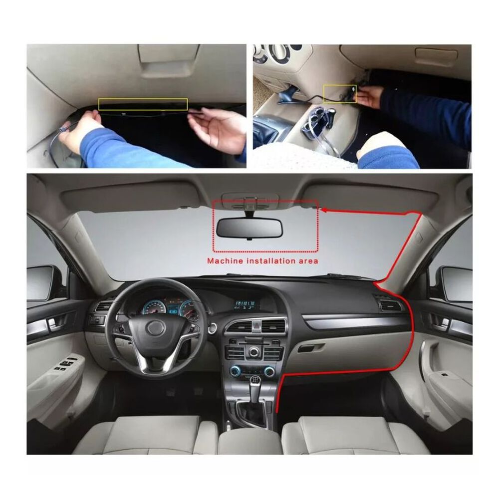 Camara Para Auto 3 En 1 Frontal Trasera Tablero 1080p Hd image number 1.0