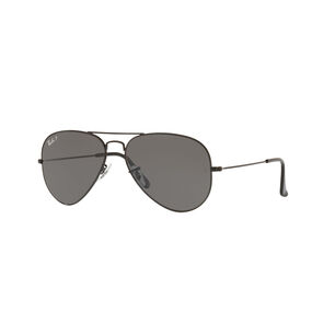 Lentes De Sol Aviator Large Metal Black Polarizados Ray-ban
