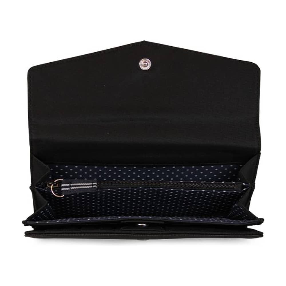 Billetera De Mujer Ziggy Negra Nautica image number 2.0