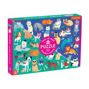 Puzzle 100pcs Doble Perros Y Gatos Mudpuppy