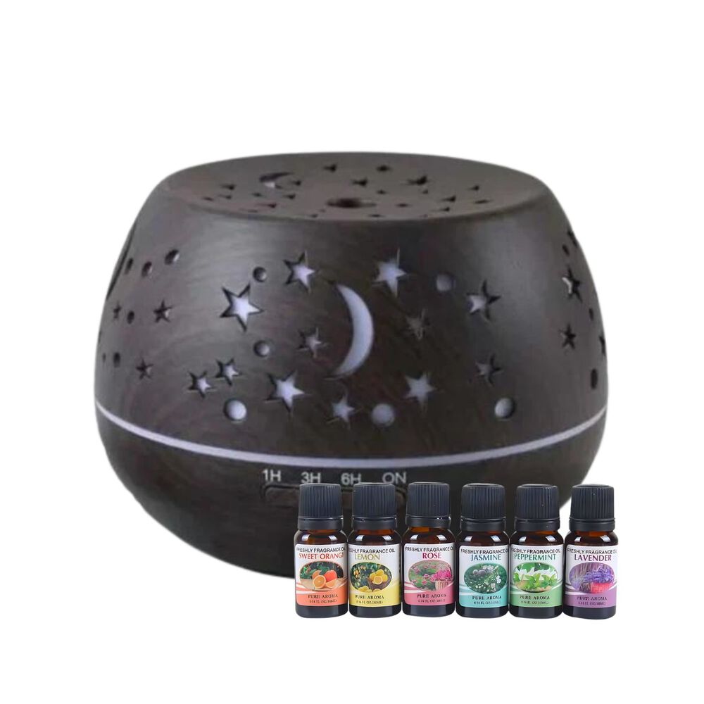 Pack Humidificador Luna Estrellas + 6 Esencias Aromaticas image number 0.0