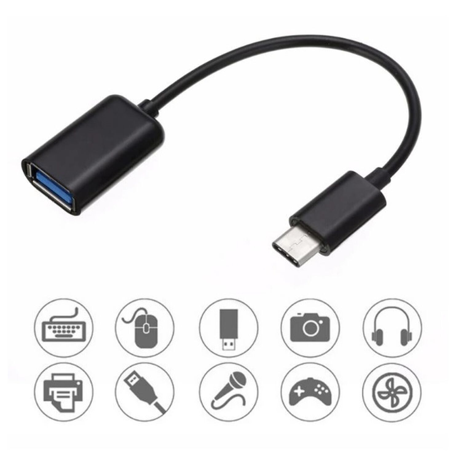 Adaptador Cable Tipo C A Usb Conversor Tipo C Macho A Usb Normal Hembra Celulares image number 4.0