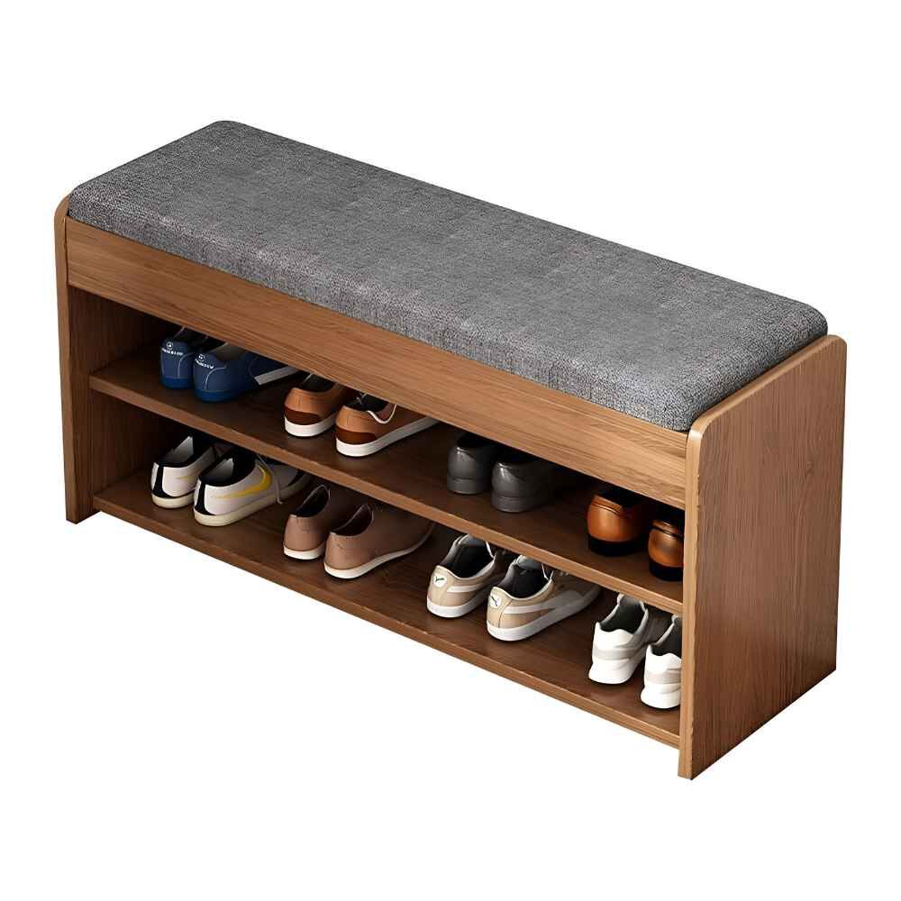 Zapatero Madera Con Asiento 2 Niveles 80x24x50 image number 0.0