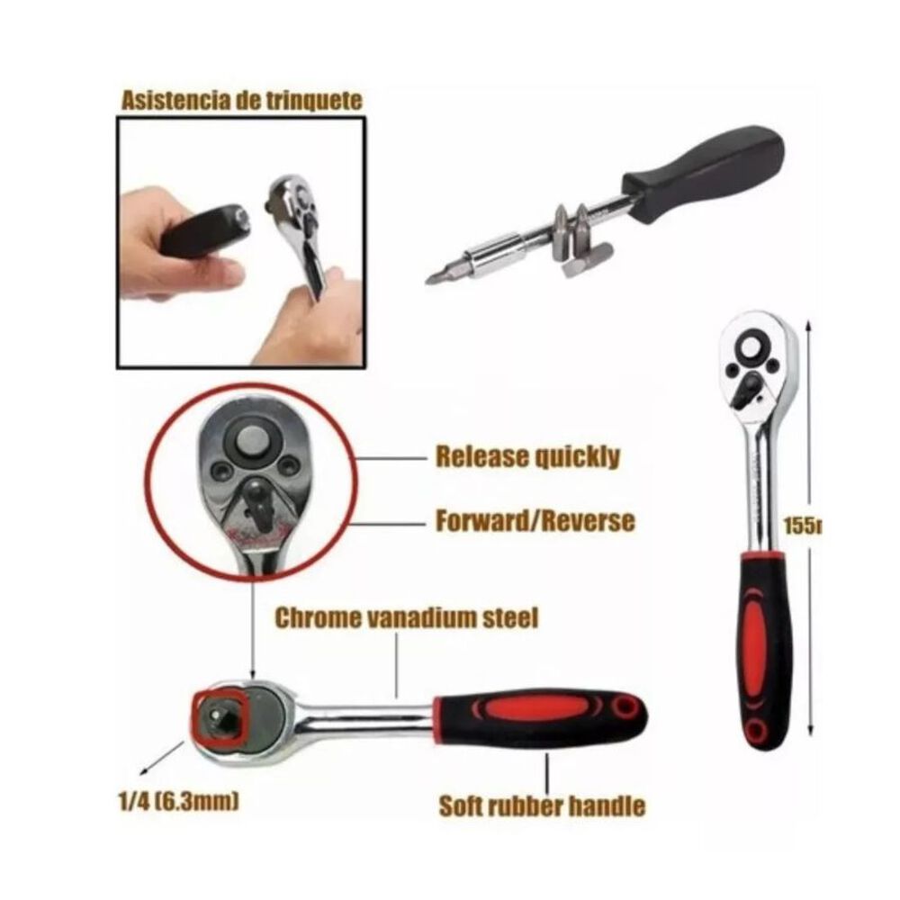 Juegos Dados Anton Tools 46 Piezas Con Rache image number 2.0