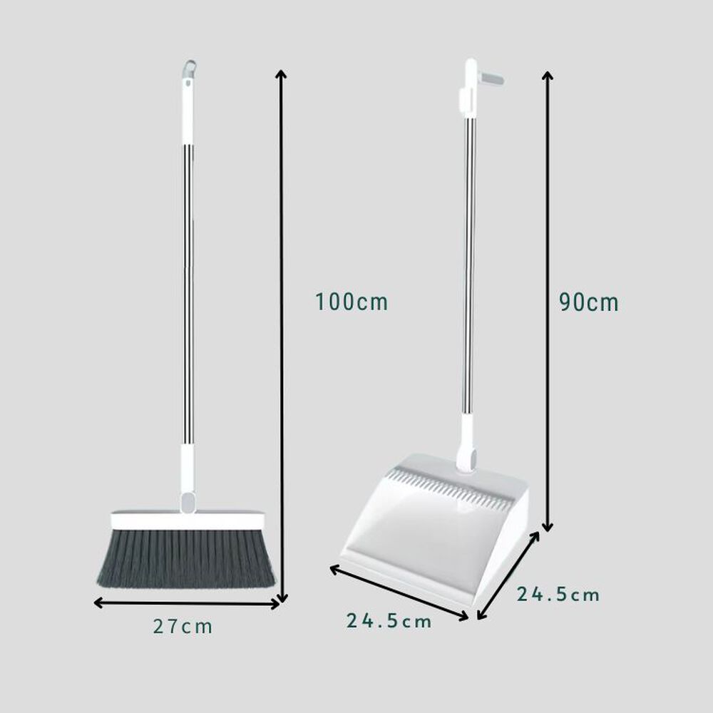 Set Escoba Y Pala Con Dientes Plegable Gira 180 Grados image number 6.0