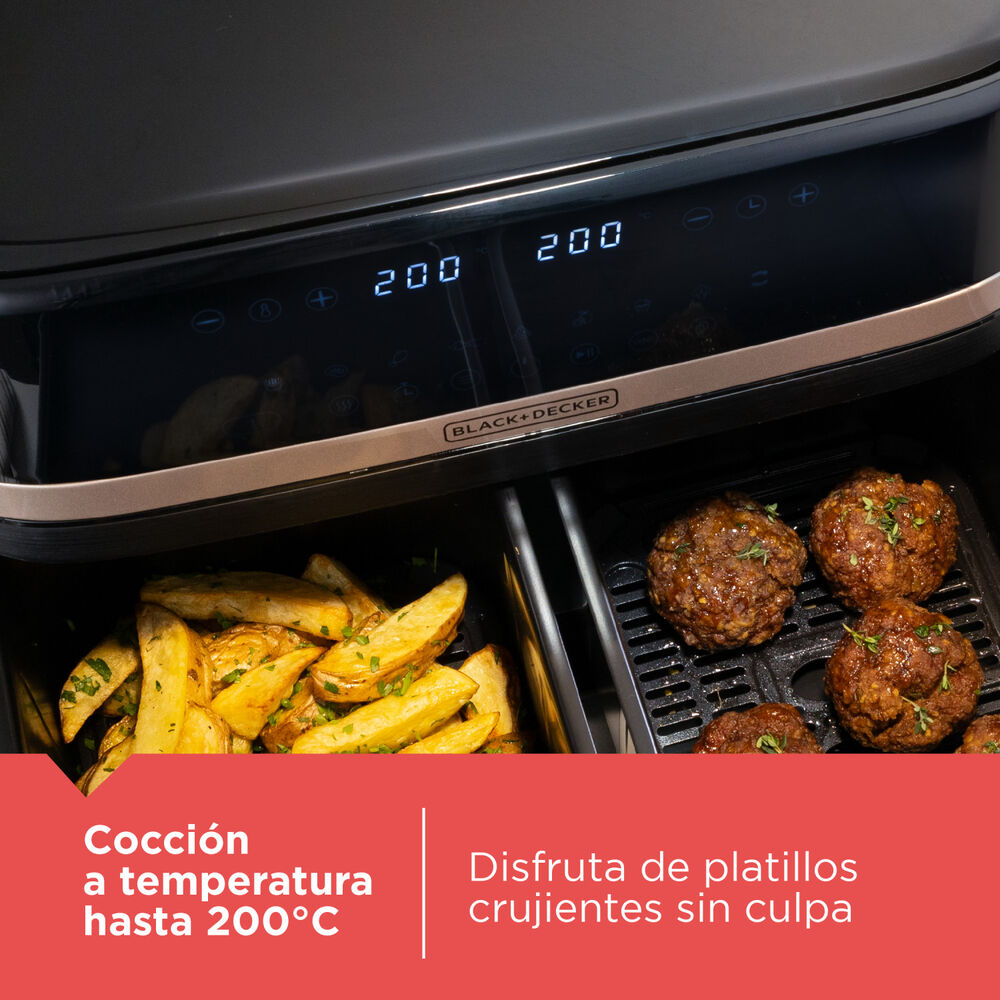 Freidora De Aire Dual Black+decker Purifry 9 Litros image number 4.0