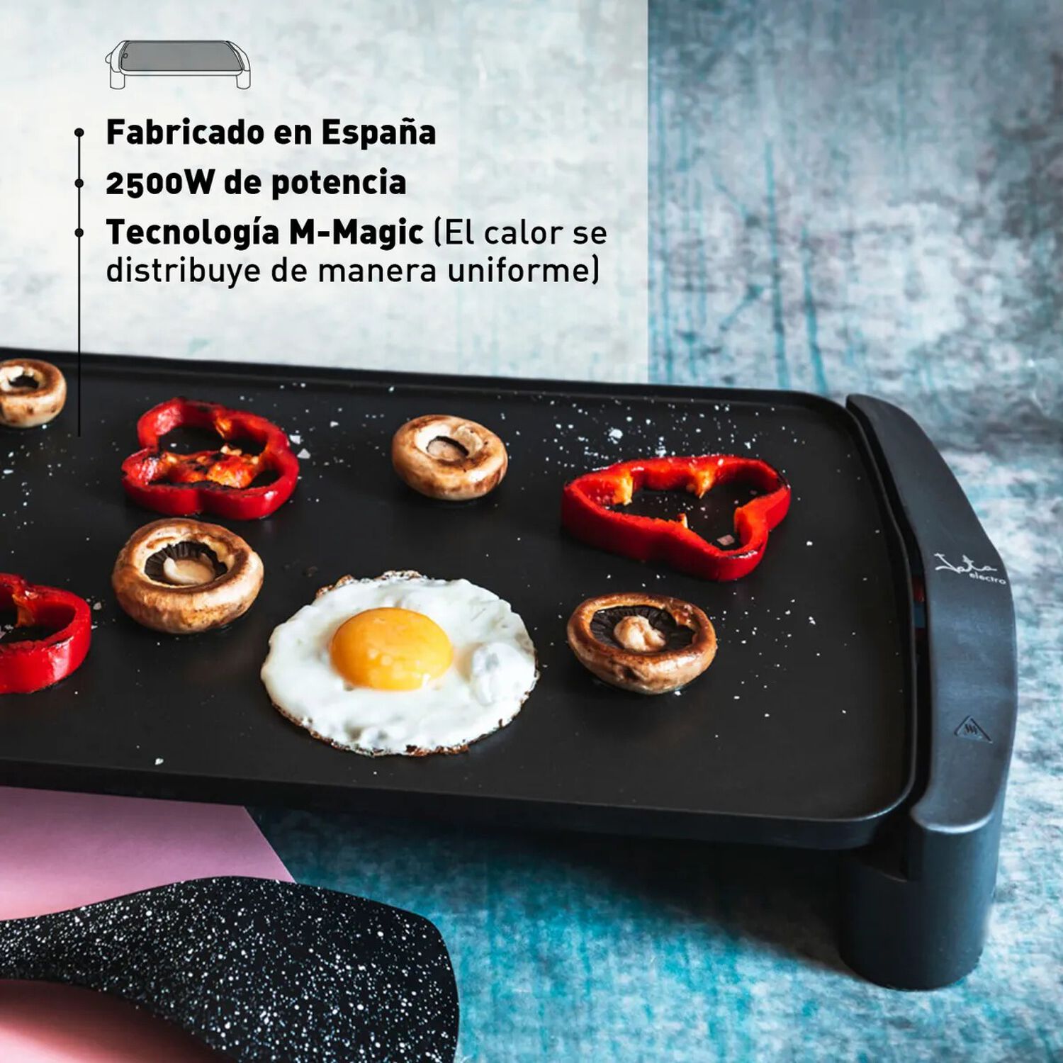 Parrilla Electrica Premium 2500w Jata Gr555 image number 2.0