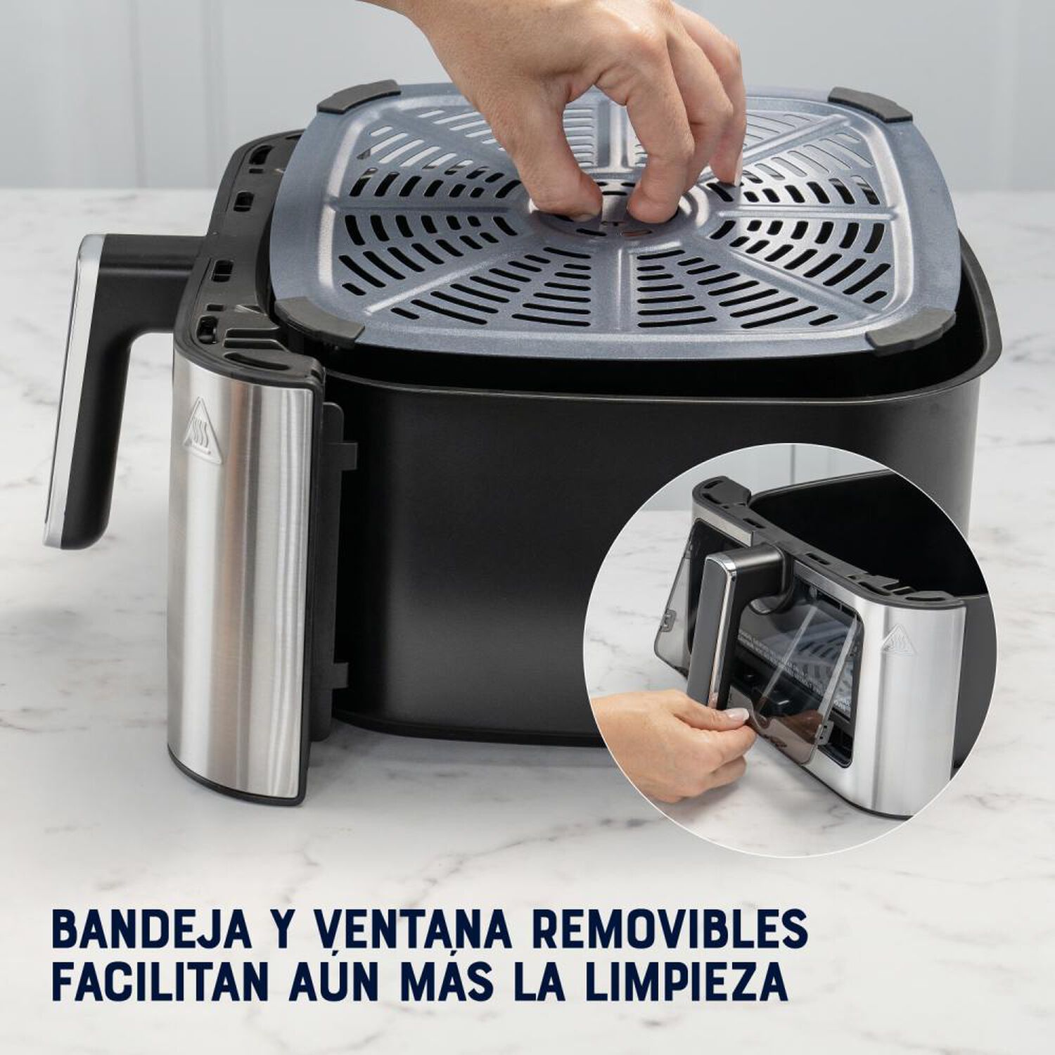 Freidora de Aire Oster CKSTAF75WDSSDF / 7.5 Litros image number 2.0
