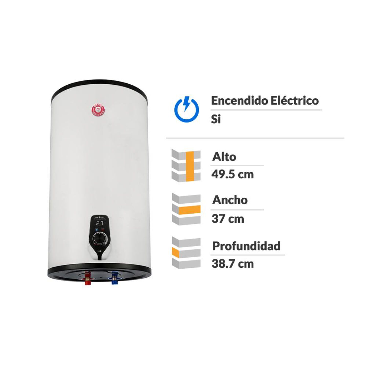 Termo El&eacute;ctrico Ursus Trotter UT 30L 2KW / 30 Litros image number 1.0