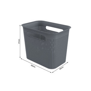 Caja Brisen 7 Lt 26x21x18 Cm Rotho Antracita