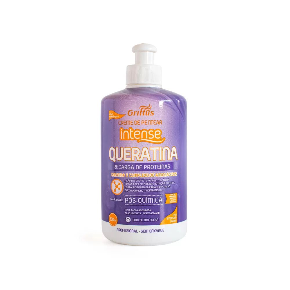 Crema Para Peinar Queratina 300ml Griffus image number 2.0