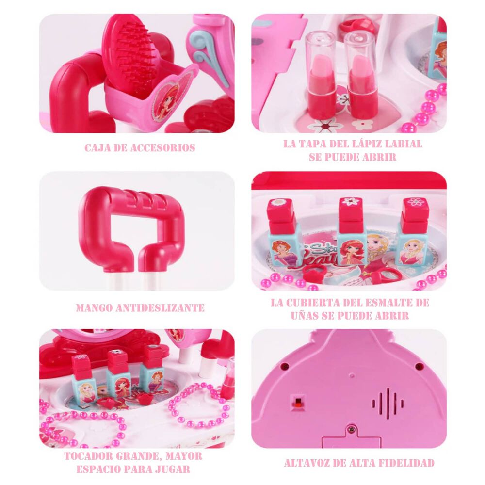 Juguete Maleta Peinador/ Tocador Maquillaje 3 En1conluces image number 3.0