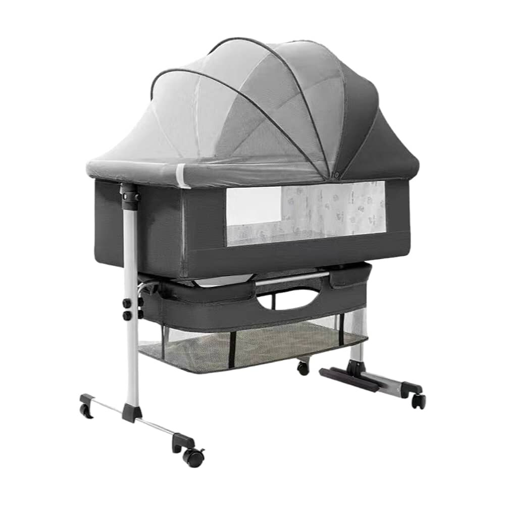 Cuna Colecho Con Mudador Y Accesorios Lubabycas Gris image number 0.0