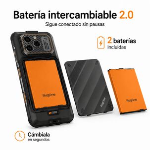 Celular Rugged Rugone Xever 8 4g 2 Bater&iacute;as 256gb 16gb Ram