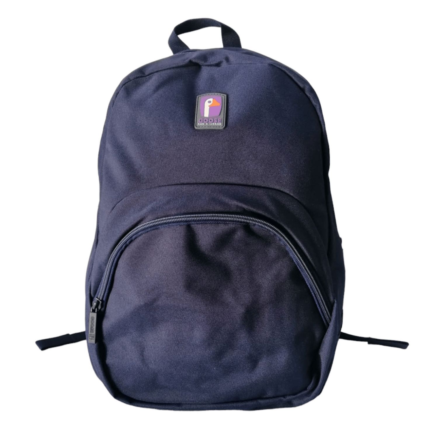 Mochila Escolar Negra Resistente Bolsillo Frontal Cremallera image number 0.0