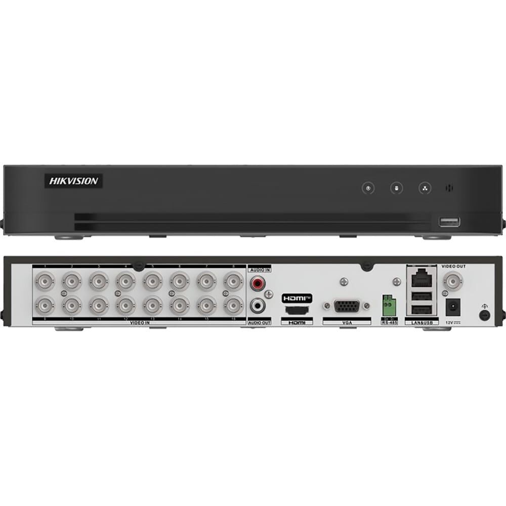 Dvr Acusense Hikvision 16ch 1u Hdd H.265 Pro+ 1080p 3k/5mp image number 1.0