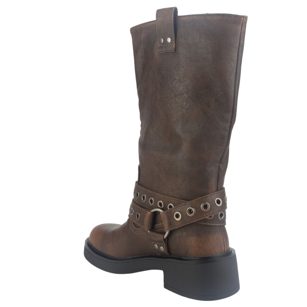 Botin Chalada Mujer Biker-6 Camel Casual image number 3.0