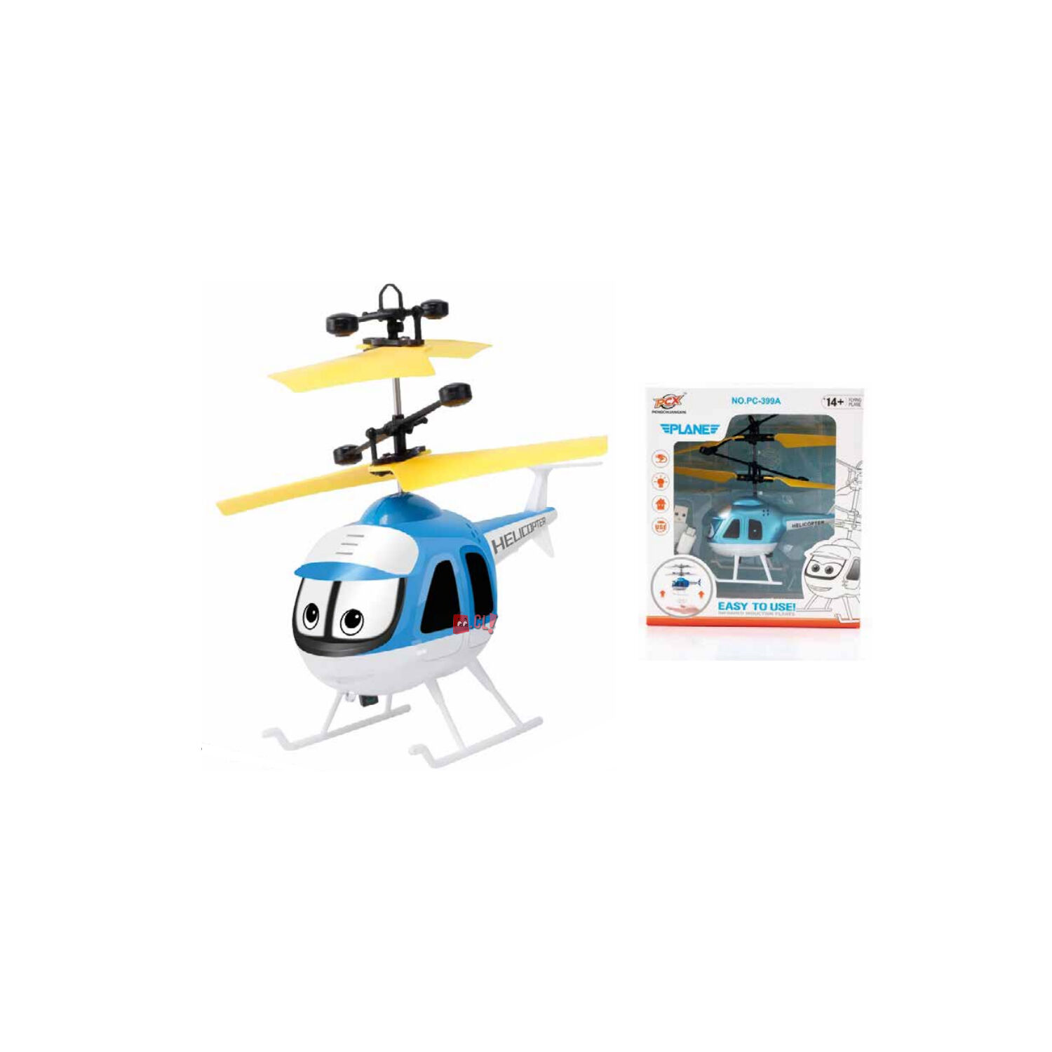 Helic&oacute;ptero Con Iluminaci&oacute;n Led Y Control Sensor - Ps image number 1.0