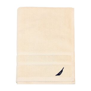 Toalla De Mano Nautica Signature Premium 100% Algod&oacute;n Beige