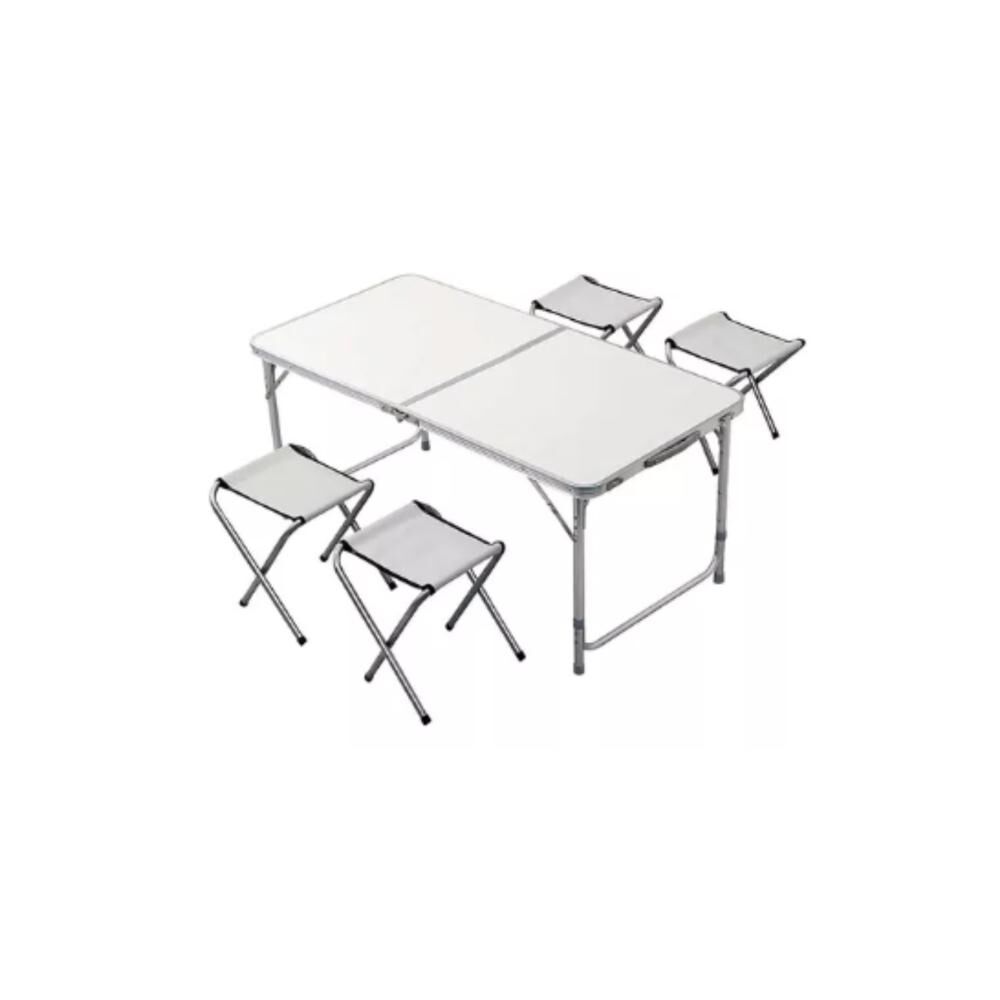 Mesa Plegable Portátil 4 Sillas De Aleación Aluminio Camping image number 11.0