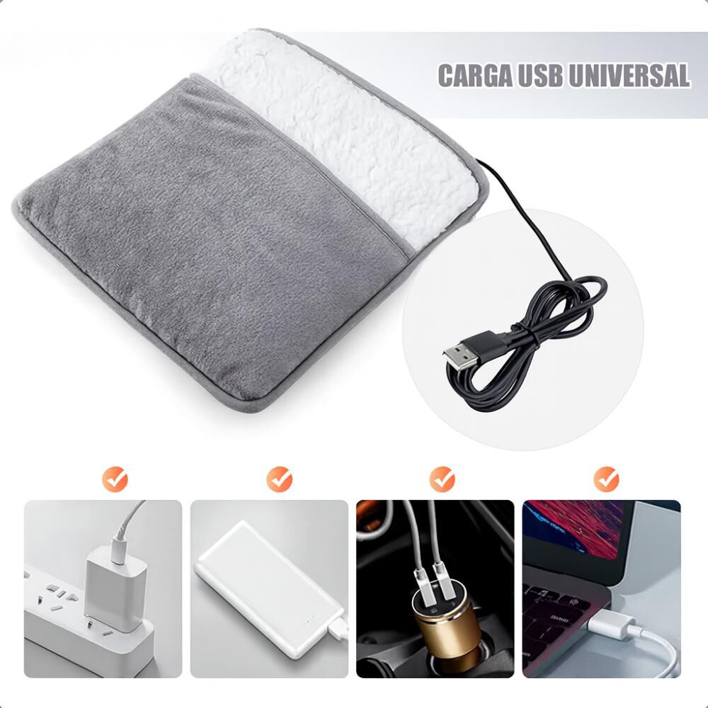 Calienta Pies Usb Portátil Eléctrico Recargable image number 1.0