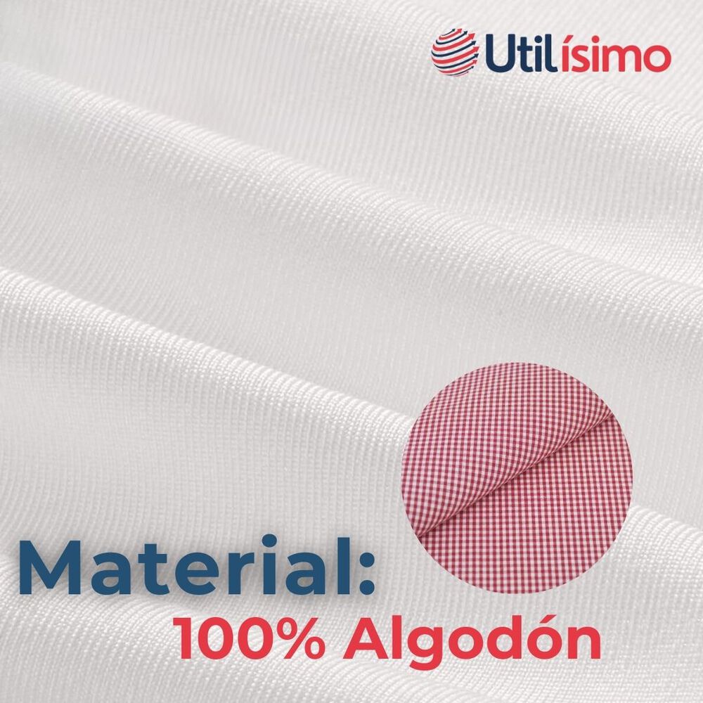 Camisa Huaso Cuadrillé Algodón Niño Juvenil Color Rojo image number 6.0