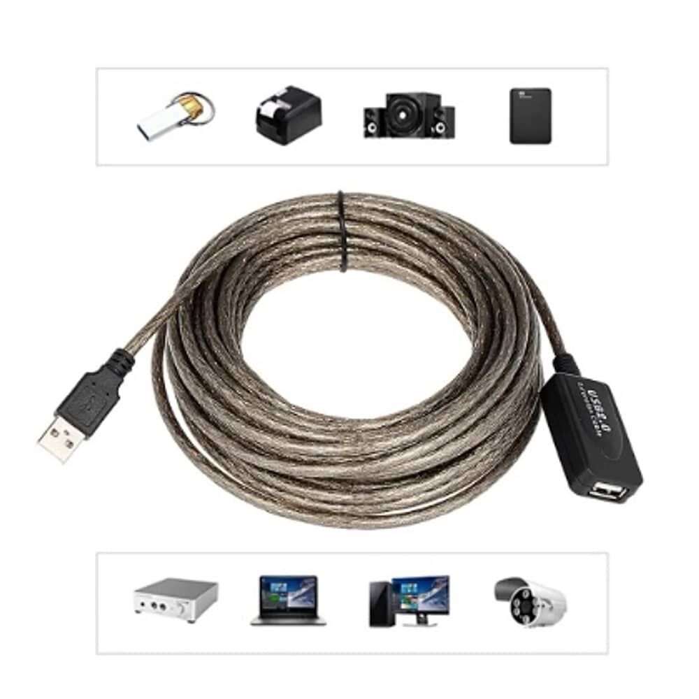 Extension Cable Usb Activo 10 Metros Blindado image number 1.0