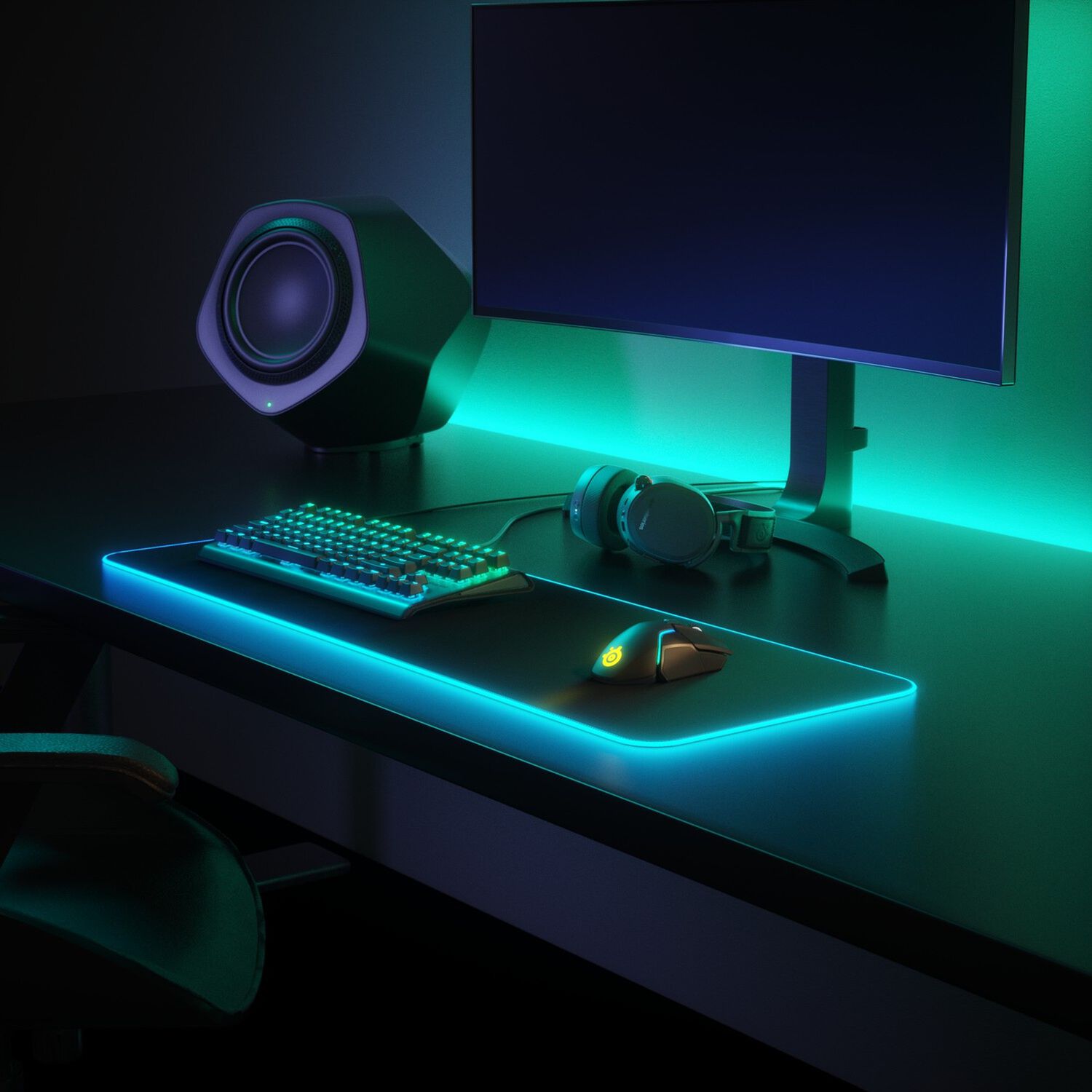 Mousepad Gamer Steelseries Qck Prism Xl Rgb Negro image number 4.0