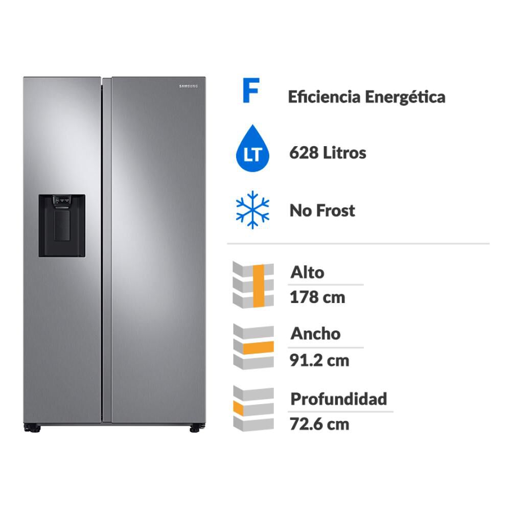 Refrigerador Side By Side Samsung Rs60t5200s9zs / No Frost / 628 Litros / F image number 1.0