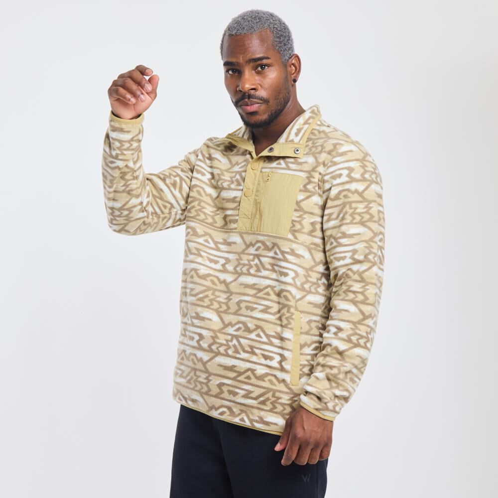 Poler&oacute;n Deportivo Rayas Regular Cuello Redondo Hombre Wetland image number 2.0