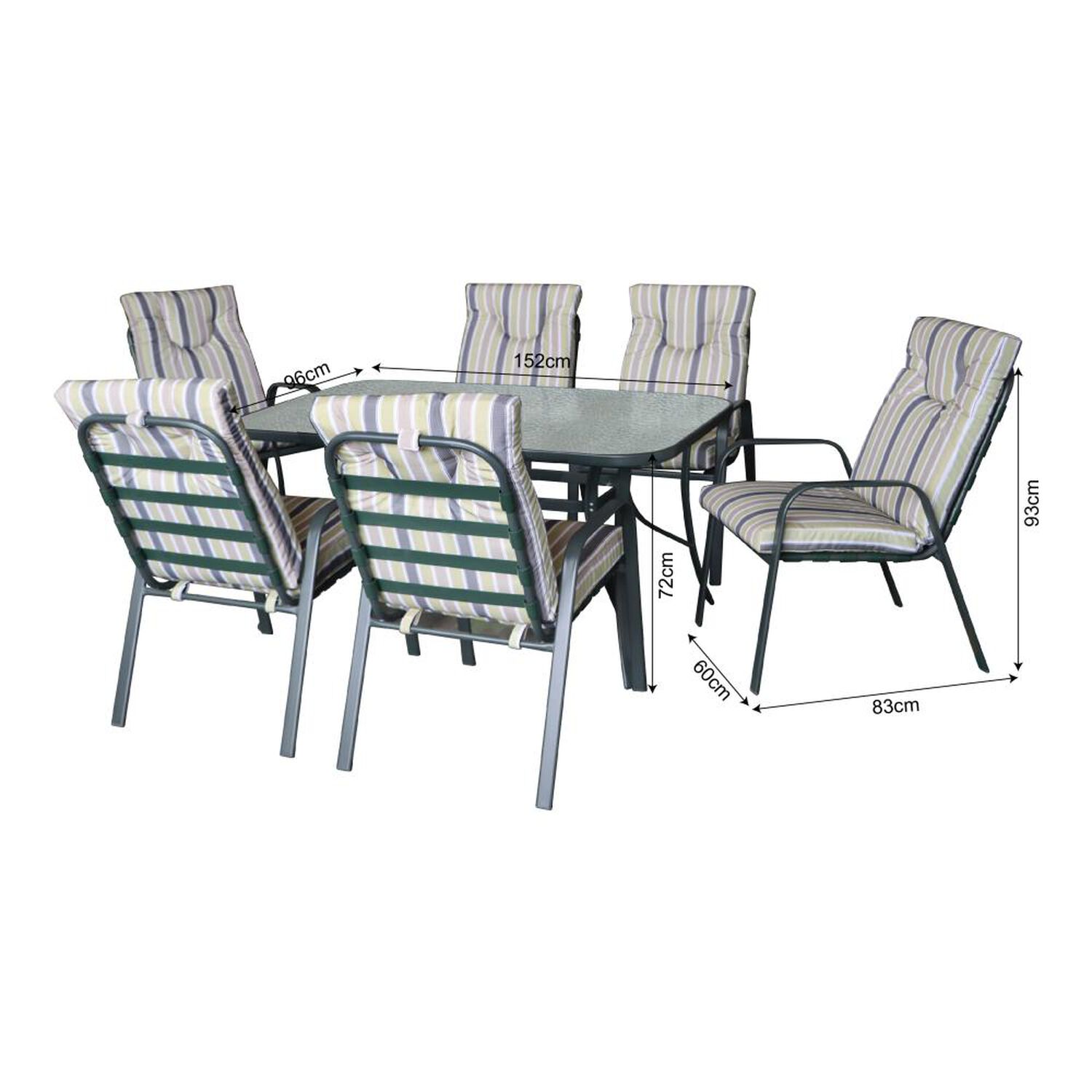 Juego De Terraza Casa Ideal Garden 6s / 6 Personas image number 2.0