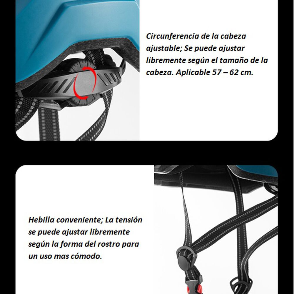 Casco Bicicleta Adulto Rockbros Negro Amarillo image number 4.0