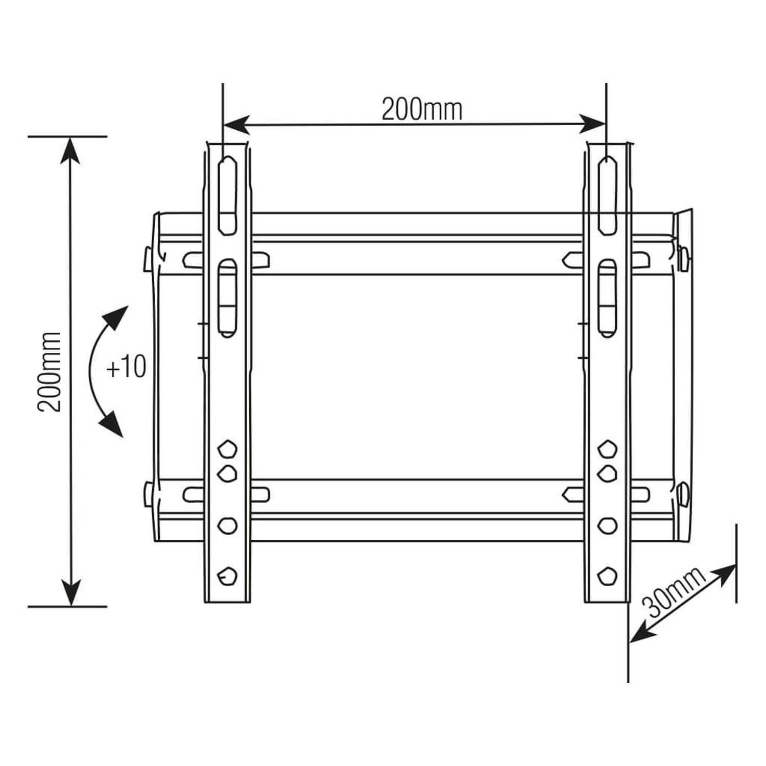 Soporte Inclinable Ultra Delgado Para Tv 23" A 42" Sbrp215 Brasforma image number 2.0