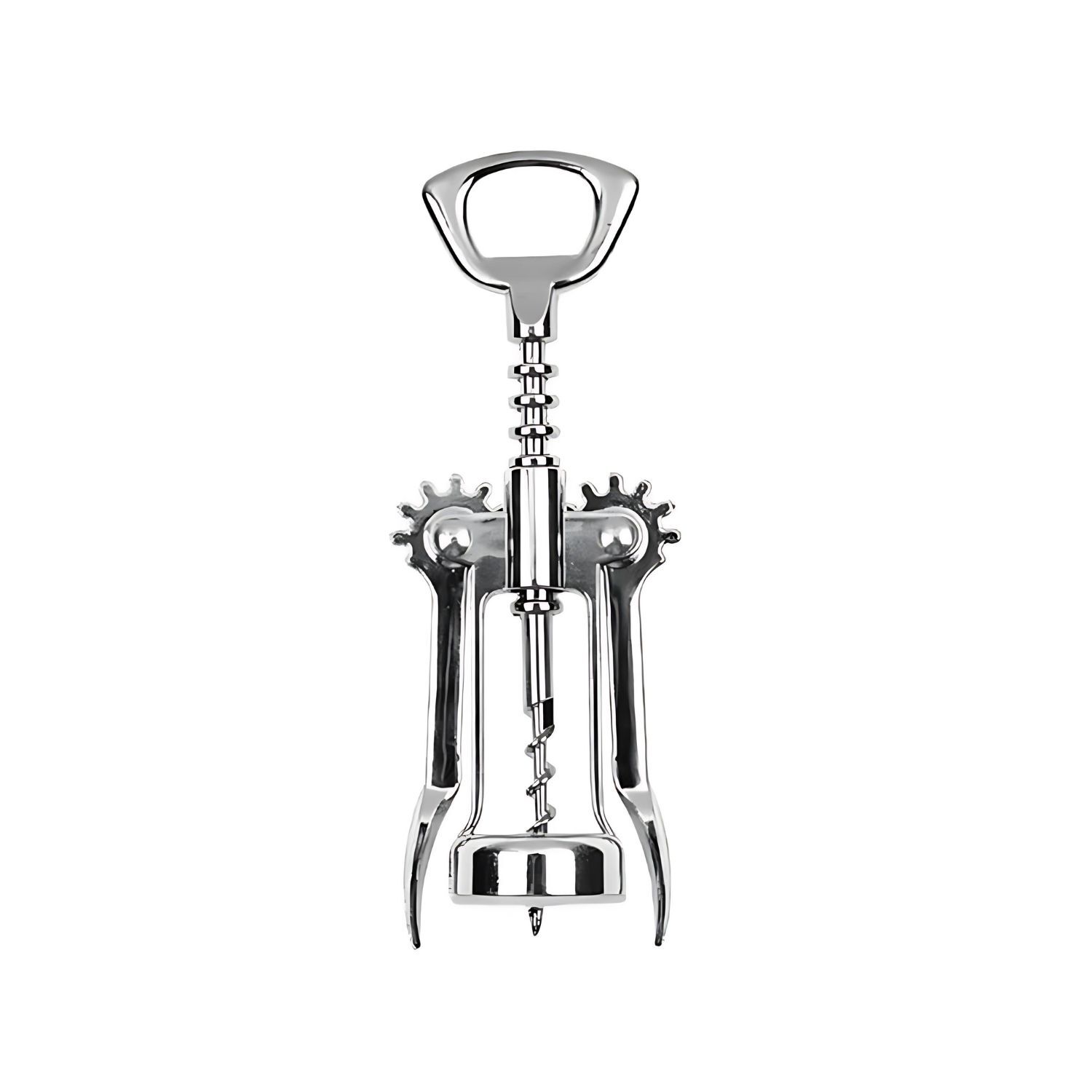 Saca Corcho Vino Con Destapador Cerveza Practico 16cm Acero image number 0.0