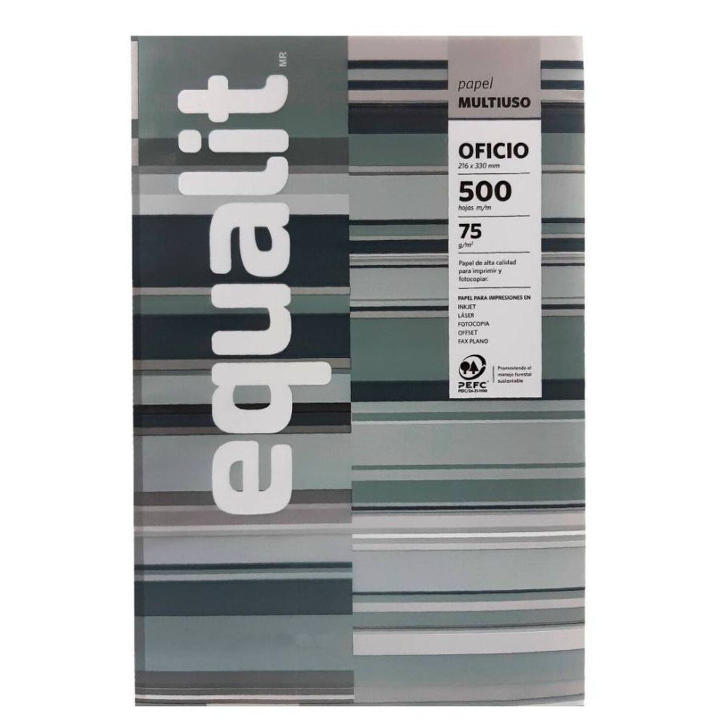 Resma Papel Fotocopia Oficio 75gr. Equalit image number 0.0