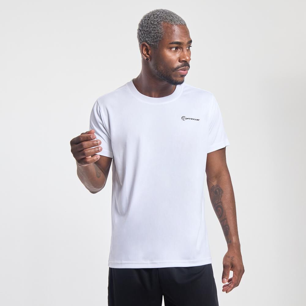 Polera Deportiva Lisa Manga Corta Cuello Redondo Hombre Pro Soccer image number 0.0