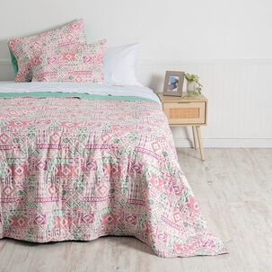 Cubrecama Quilt Cosido Patchwork 2 Plazas Kiddo