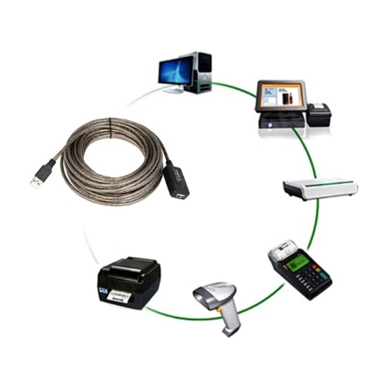 Extension Cable Usb Activo 10 Metros Blindado image number 4.0