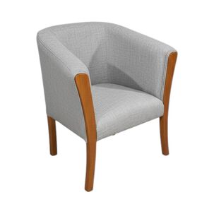 Sitial En Lino Gris Claro