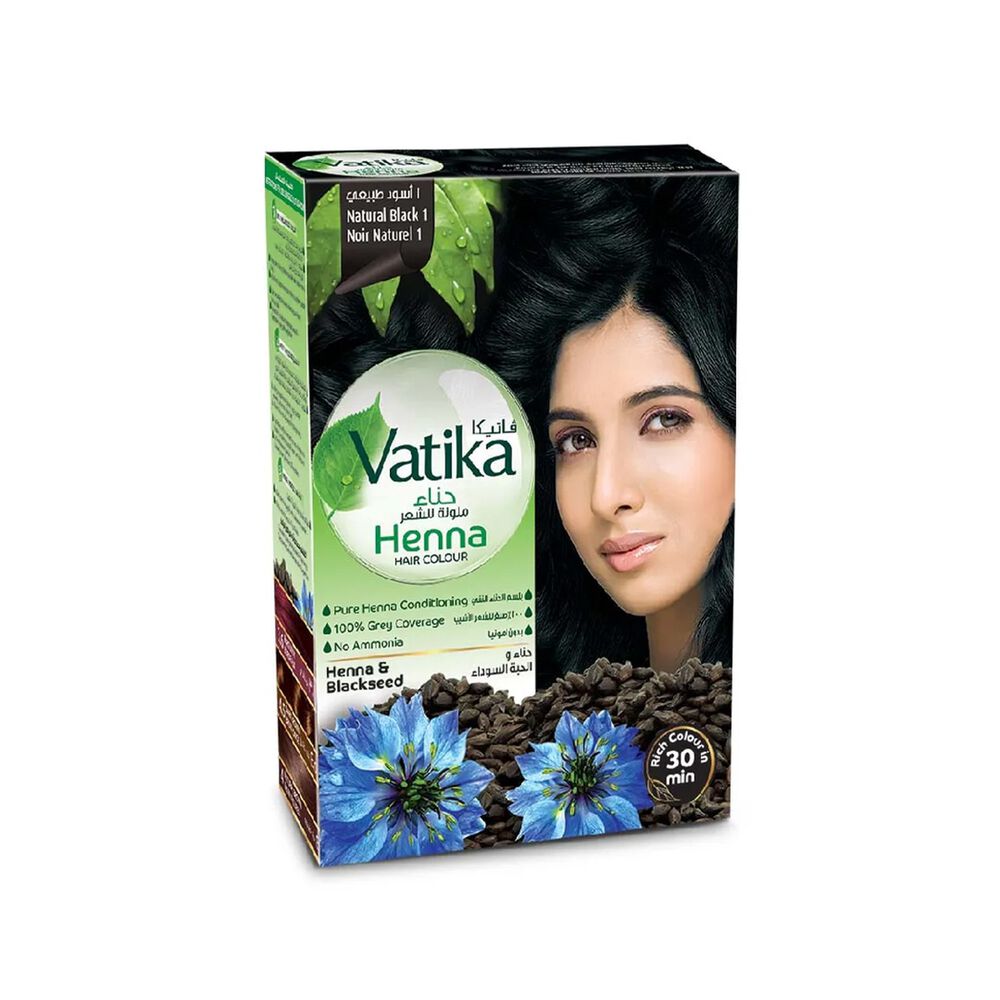 Vatika Henna Tintura Coloraci&oacute;n Negro 6 Sachets image number 0.0
