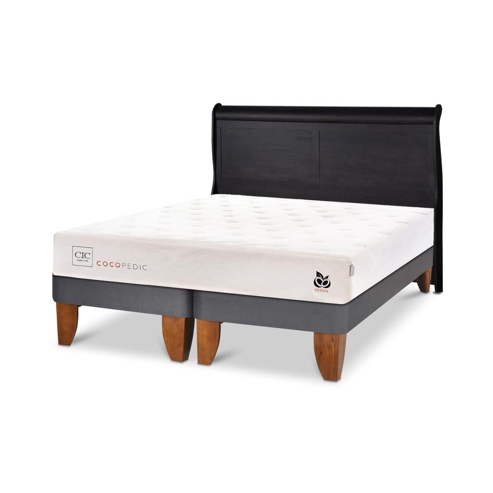 Cama Europea Cic Cocopedic / 2 Plazas / Base Dividida + Respaldo image number 4.0